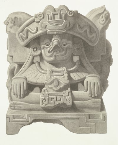 Stone Idol of the Rain God Cocijo, plate from 